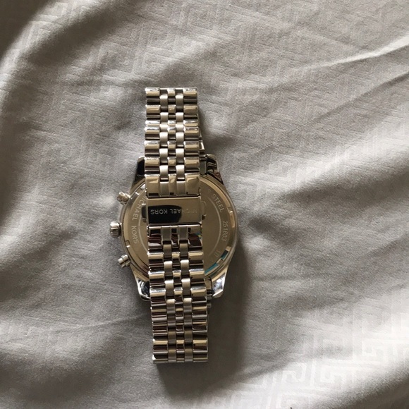 Michael Korda Lexington Silver Tone Watch - Picture 2 of 3